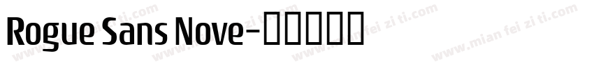 Rogue Sans Nove字体转换